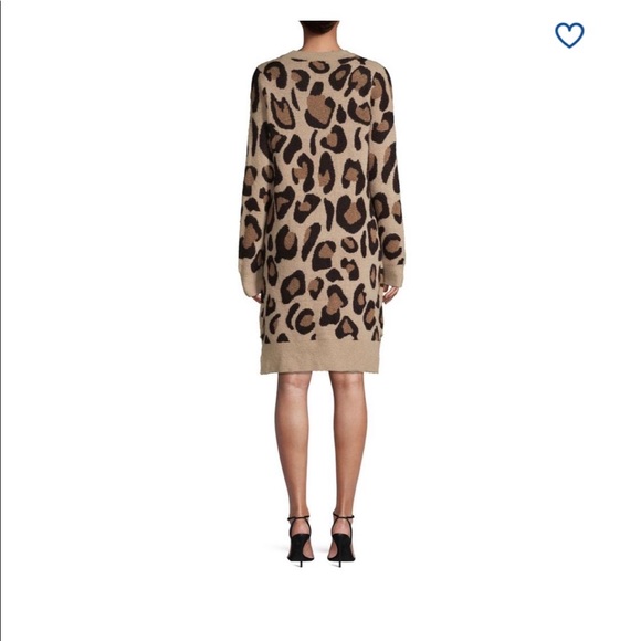 SOLD-SOLD Cheetah Sweater Dress(Please read description) - Picture 2 of 6
